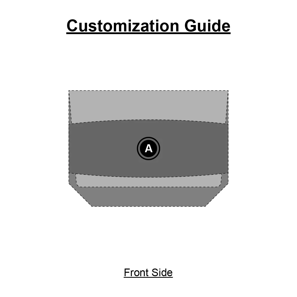 FLAP WALLET GREEN PRINT GUIDE FRONT SIDE