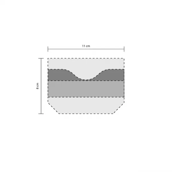 FLAP WALLET GREEN MEASUREMENT GUIDE