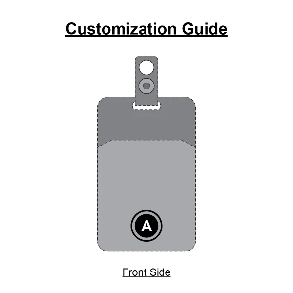 KRA ID Card Holder - Moulded Print Guide Front Side