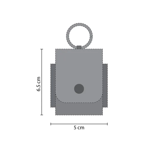 KRA Apple AirPods Case (Gen 1, 2) Measurement