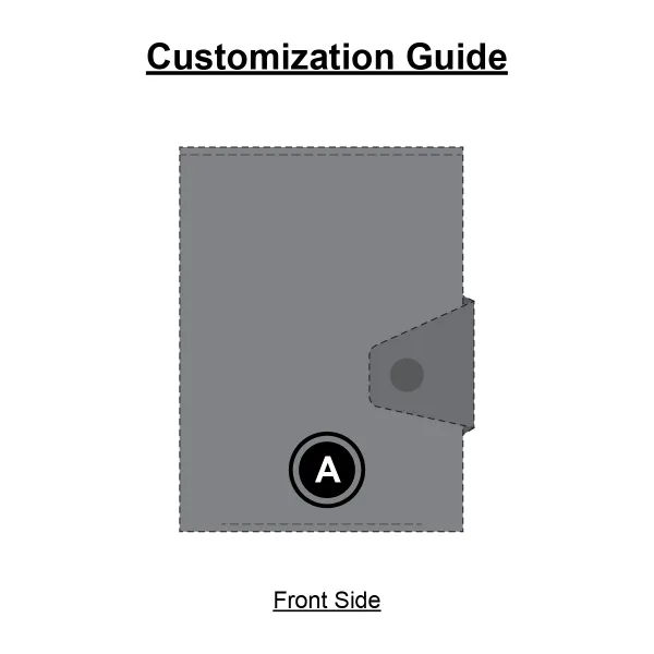 KRA METAL POPUP WALLET Print guide Front Side