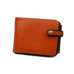Handmade leather trifold wallet
