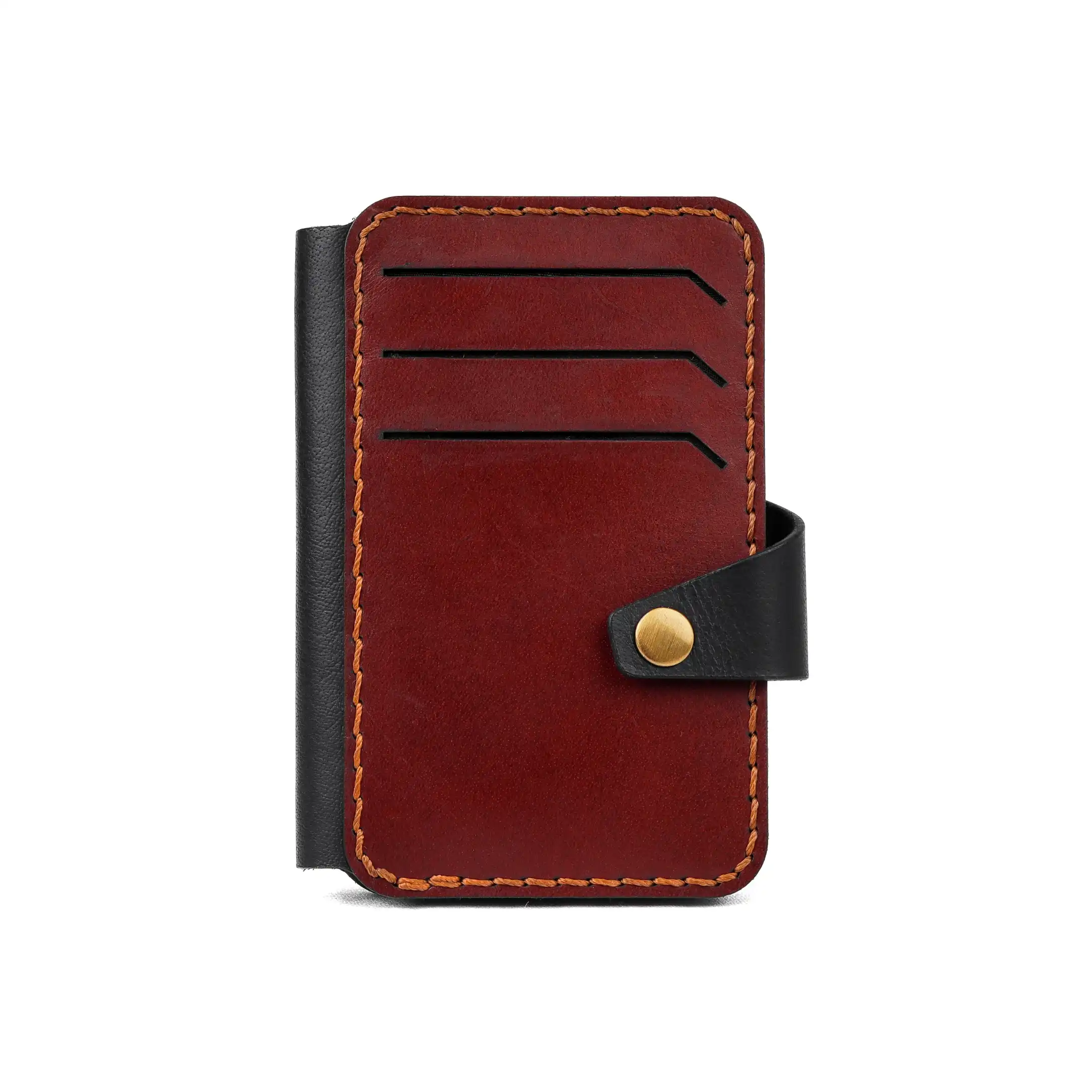 Handmade leather card holder India.