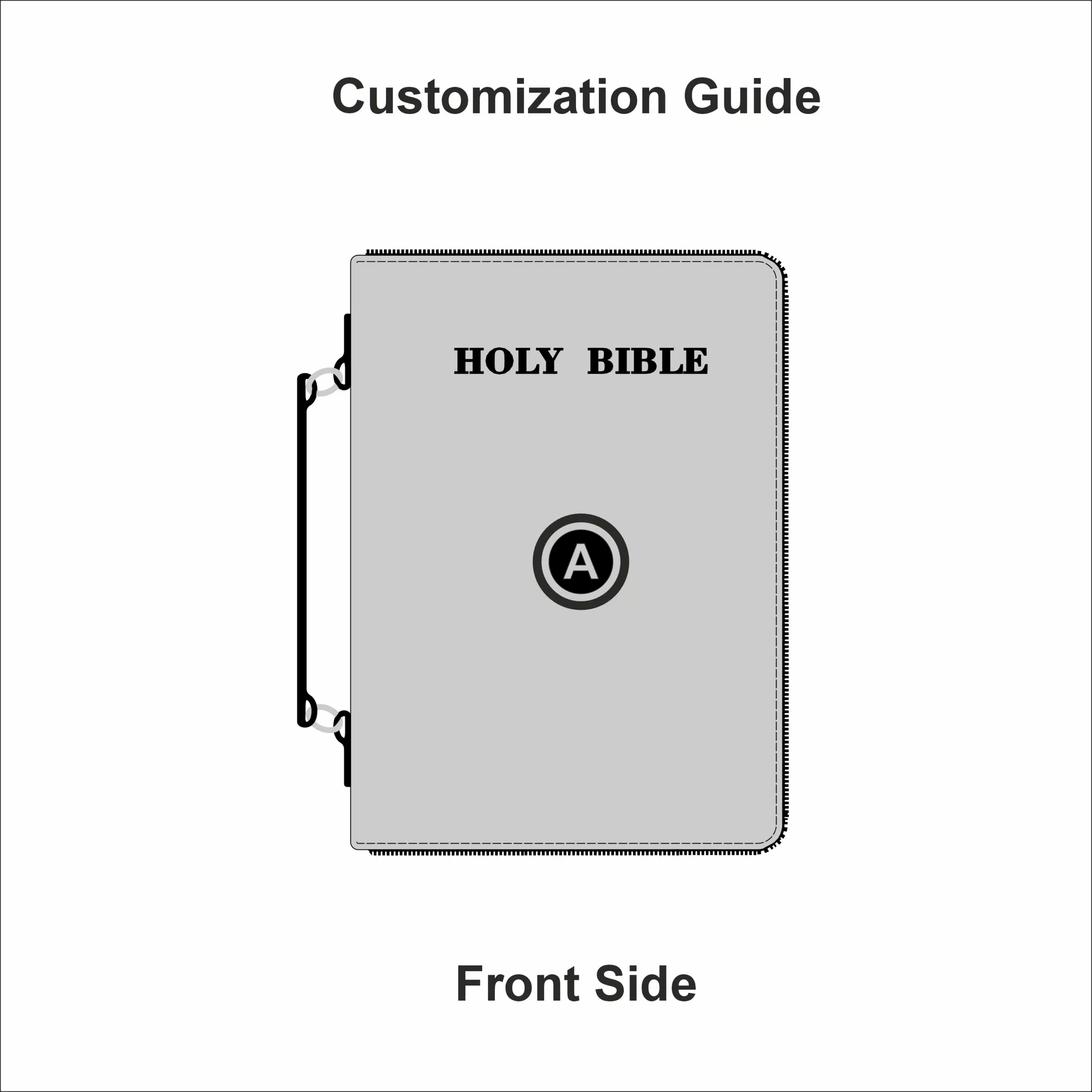 BIBLE ZIP CASE - FRONT SIDE