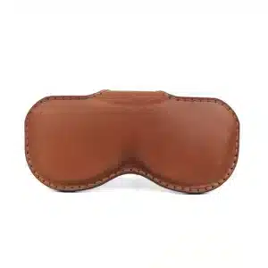 handmade leather sunglass pouch