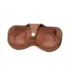 handmade leather sunglass pouch