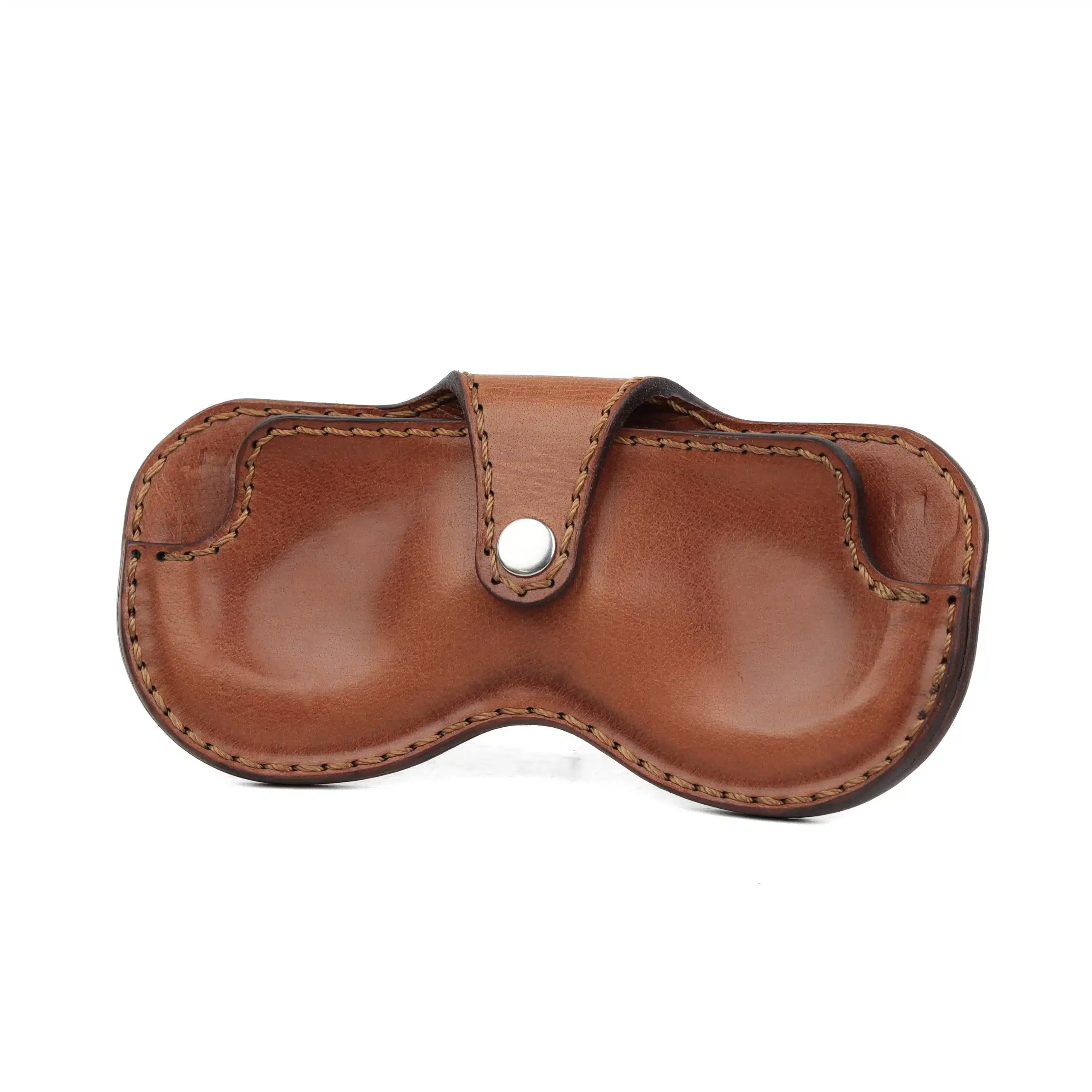 handmade leather sunglass pouch